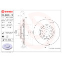 Jeu de disques de frein BREMBO 09.B635.10