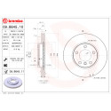 Jeu de disques de frein BREMBO COATED DISC LINE 09.B645.11