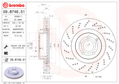 Jeu de disques de frein COATED DISC LINE