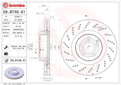 Jeu de disques de frein COATED DISC LINE