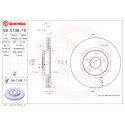 Jeu de disques de frein BREMBO COATED DISC LINE 09.C138.11