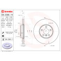 Jeu de disques de frein BREMBO 09.C350.11