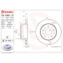 Jeu de disques de frein BREMBO 09.C663.11