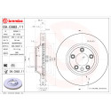 Jeu de disques de frein BREMBO 09.C882.11