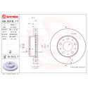 Jeu de disques de frein BREMBO 09.D018.11