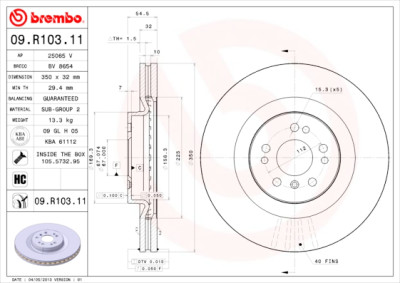 Jeu de disques de frein COATED DISC LINE