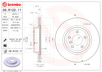 Jeu de disques de frein COATED DISC LINE
