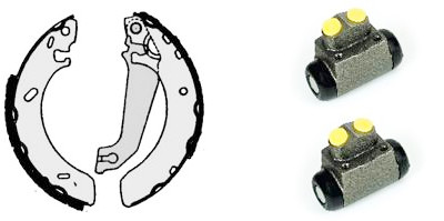 KIT STANDARD BREMBO H 24 055 jeu de mâchoires de frein