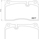 Jeu de 4 plaquettes de frein BREMBO P 02 002