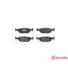 Jeu de 4 plaquettes de frein BREMBO P 06 009