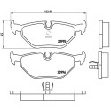 Jeu de 4 plaquettes de frein BREMBO P 06 011