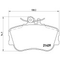 Jeu de 4 plaquettes de frein BREMBO P 06 017