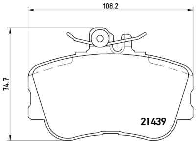 Jeu de 4 plaquettes de frein BREMBO P 06 017