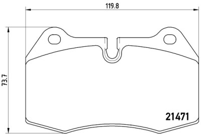Jeu de 4 plaquettes de frein BREMBO P 06 018
