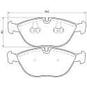 Jeu de 4 plaquettes de frein BREMBO P 06 019