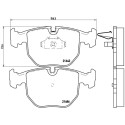 Jeu de 4 plaquettes de frein BREMBO P 06 021