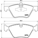 Jeu de 4 plaquettes de frein BREMBO P 06 040