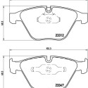 Jeu de 4 plaquettes de frein BREMBO P 06 046