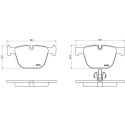 Jeu de 4 plaquettes de frein BREMBO P 06 053