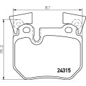 Jeu de 4 plaquettes de frein BREMBO P 06 059