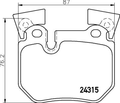 Jeu de 4 plaquettes de frein BREMBO P 06 059