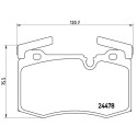 Jeu de 4 plaquettes de frein BREMBO P 06 068