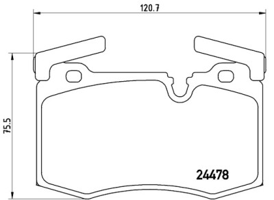 Jeu de 4 plaquettes de frein BREMBO P 06 068