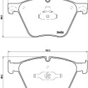 Jeu de 4 plaquettes de frein BREMBO P 06 073