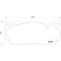 Jeu de 4 plaquettes de frein BREMBO P 06 079