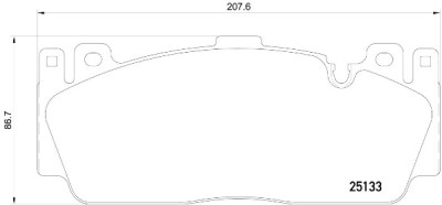 Jeu de 4 plaquettes de frein BREMBO P 06 079