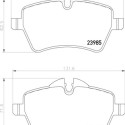 Jeu de 4 plaquettes de frein BREMBO P 06 086