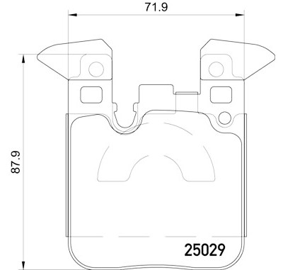 Jeu de 4 plaquettes de frein BREMBO P 06 087