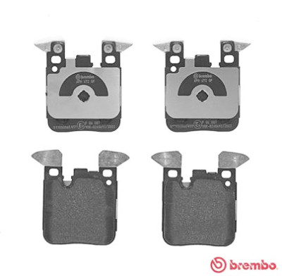 Jeu de 4 plaquettes de frein BREMBO P 06 087