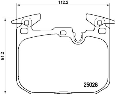 Jeu de 4 plaquettes de frein BREMBO P 06 088