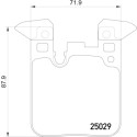 Jeu de 4 plaquettes de frein BREMBO P 06 095