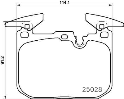 Jeu de 4 plaquettes de frein BREMBO P 06 096