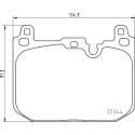 Jeu de 4 plaquettes de frein BREMBO P 06 097