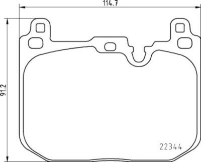 Jeu de 4 plaquettes de frein BREMBO P 06 097