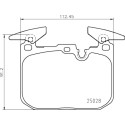 Jeu de 4 plaquettes de frein BREMBO P 06 098