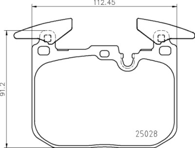 Jeu de 4 plaquettes de frein BREMBO P 06 098