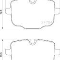 Jeu de 4 plaquettes de frein BREMBO P 06 101