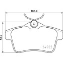 Jeu de 4 plaquettes de frein BREMBO P 06 102