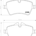 Jeu de 4 plaquettes de frein BREMBO P 06 104