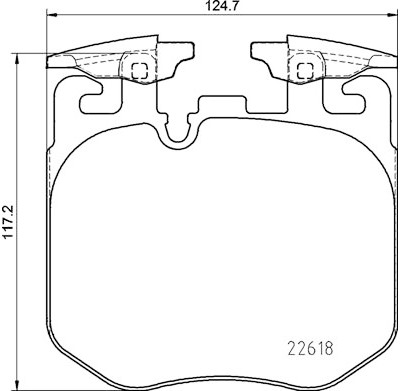 Jeu de 4 plaquettes de frein BREMBO P 06 106
