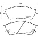 Jeu de 4 plaquettes de frein BREMBO P 09 009