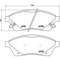 Jeu de 4 plaquettes de frein BREMBO P 09 010