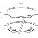 Jeu de 4 plaquettes de frein BREMBO P 09 014