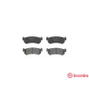 Jeu de 4 plaquettes de frein BREMBO P 10 001