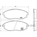 Jeu de 4 plaquettes de frein BREMBO P 10 007