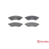 Jeu de 4 plaquettes de frein BREMBO P 10 008